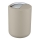 WENKO 21221100 - Papperskorg BRASIL 14x21 cm beige/glänsande krom