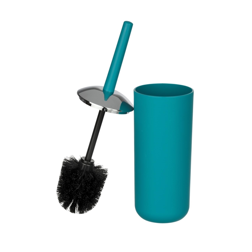 WENKO 21225100 - WC-borste BRASIL 10x37 cm turkos/blank krom