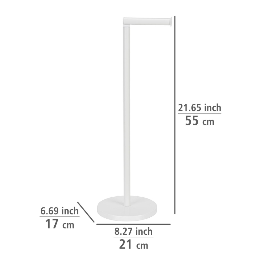 WENKO 21424100 - Toalettpappershållare 21x55 cm vit