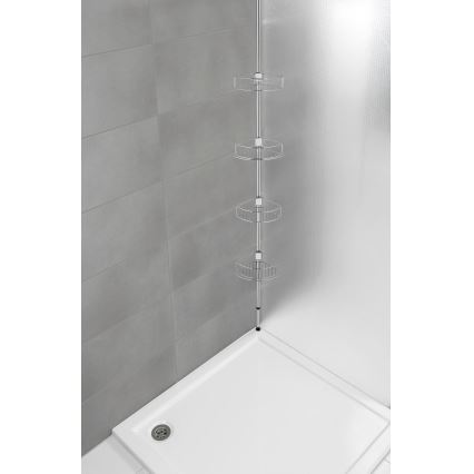 WENKO 21803100-Hörnhylla DOLCEDO 31x275 cm i rostfritt stål/blank krom