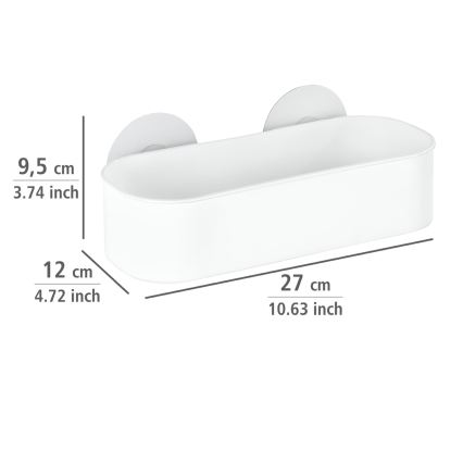 WENKO 21824100-OSIMO plasthylla 27x12 cm vit/transparent