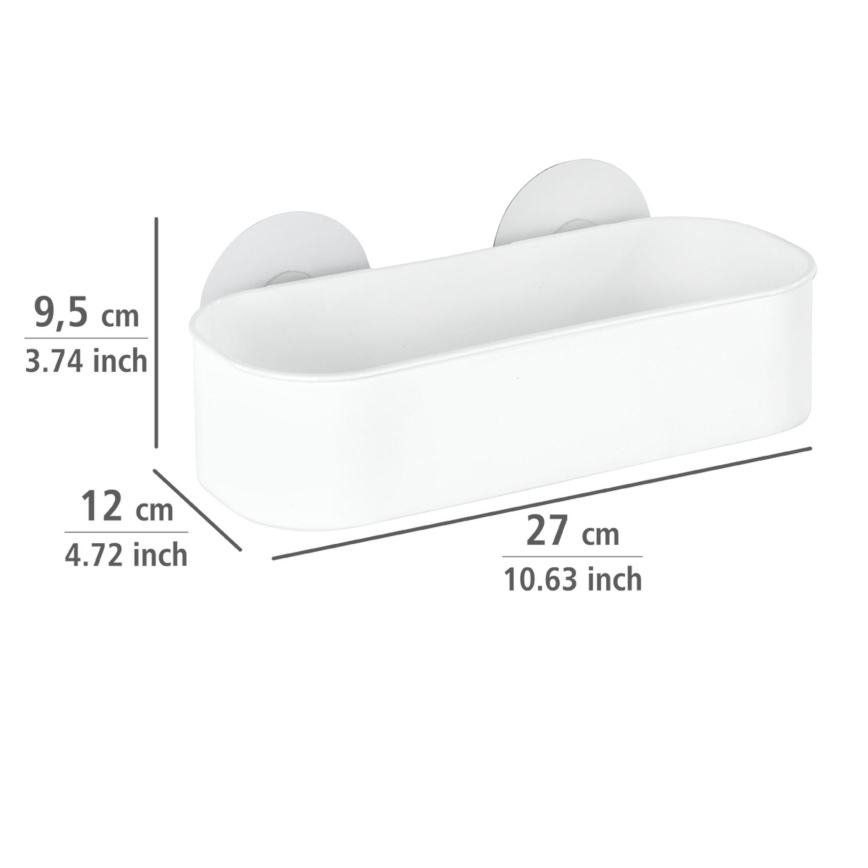 WENKO 21824100-OSIMO plasthylla 27x12 cm vit/transparent