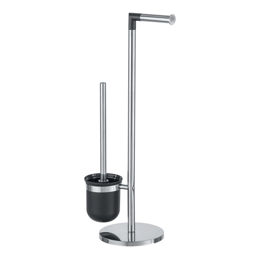 WENKO 21836800 - WC-borste PARUS 25,5x57 cm rostfritt stål/silver/svart