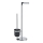 WENKO 21836800 - WC-borste PARUS 25,5x57 cm rostfritt stål/silver/svart