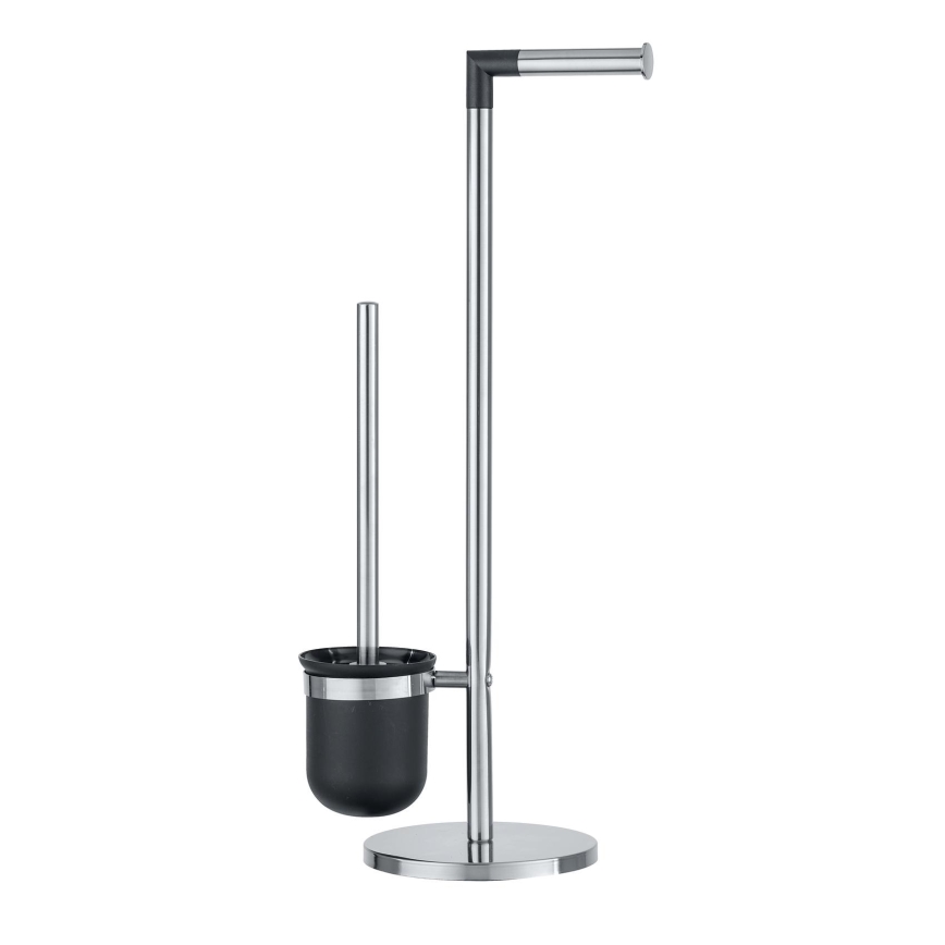 WENKO 21836800 - WC-borste PARUS 25,5x57 cm rostfritt stål/silver/svart