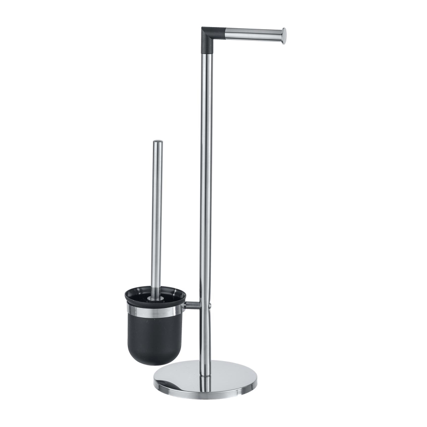 WENKO 21836800 - WC-borste PARUS 25,5x57 cm rostfritt stål/silver/svart