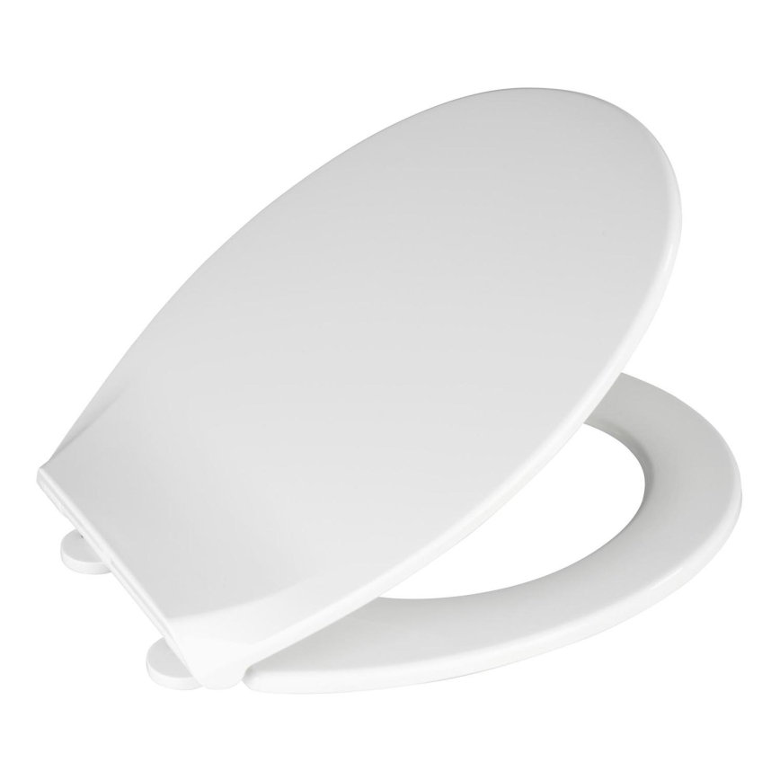 WENKO 21901100-WC toalettsits KOS 44x37 cm vit/silver