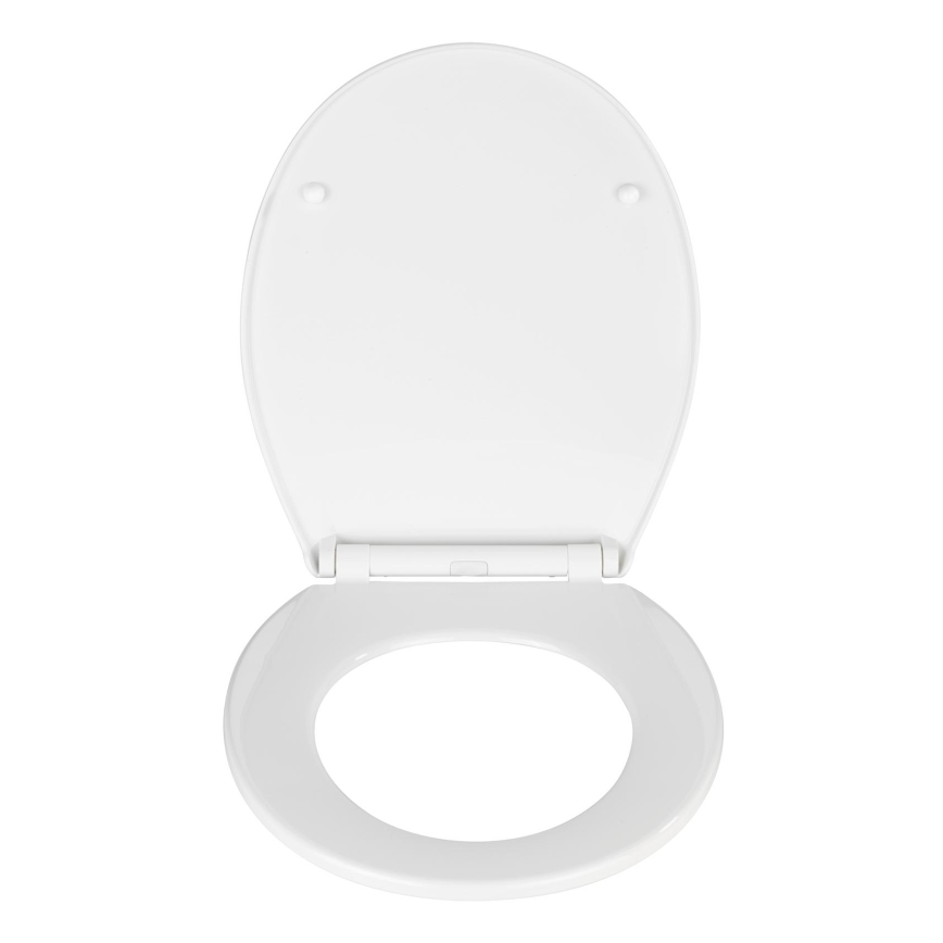 WENKO 21901100-WC toalettsits KOS 44x37 cm vit/silver