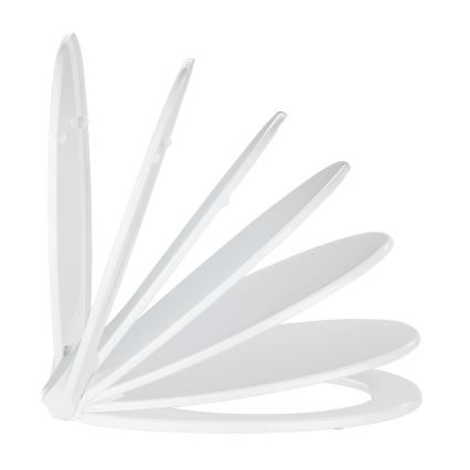 WENKO 21901100-WC toalettsits KOS 44x37 cm vit/silver