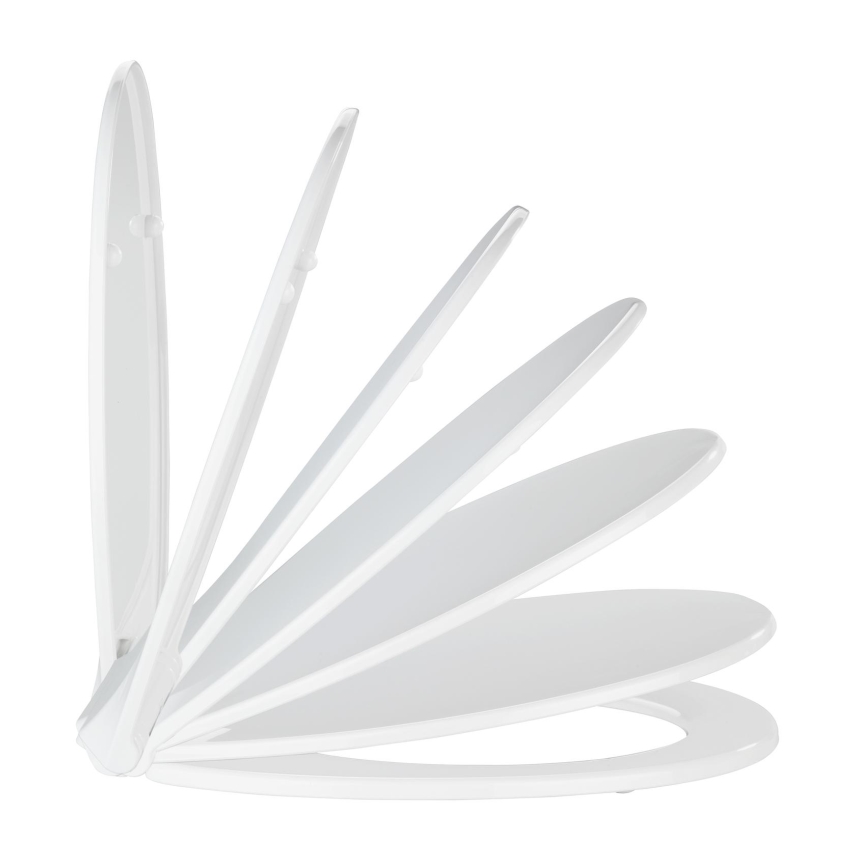 WENKO 21901100-WC toalettsits KOS 44x37 cm vit/silver