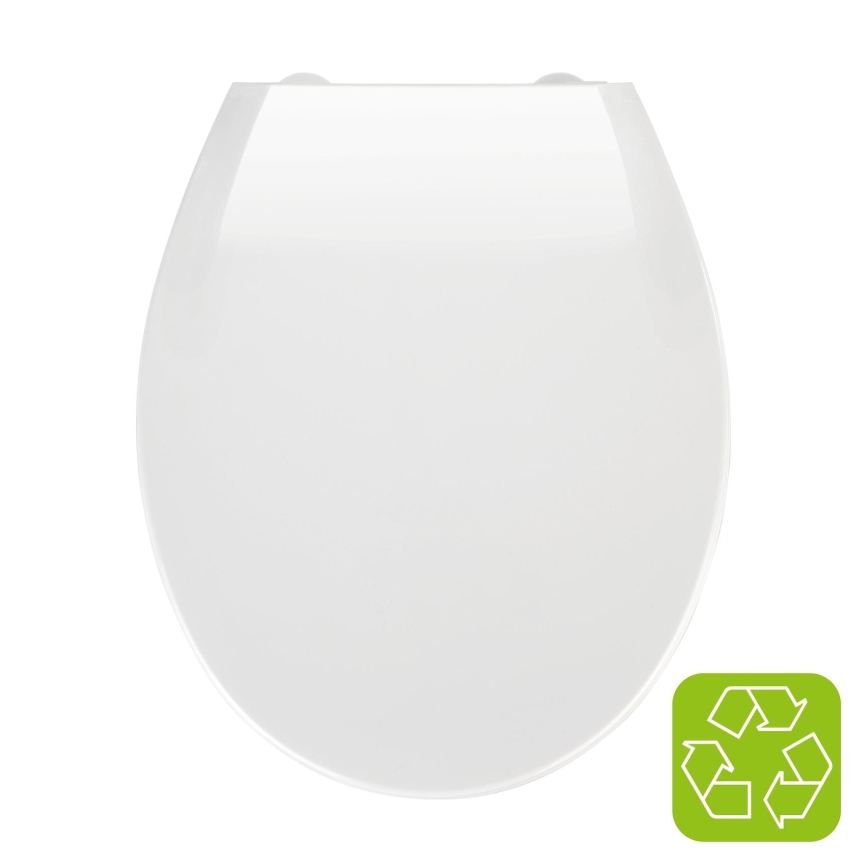 WENKO 21901100-WC toalettsits KOS 44x37 cm vit/silver