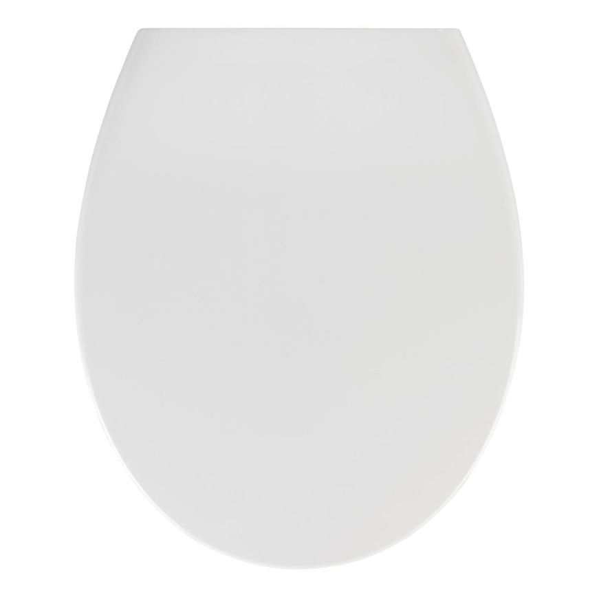 WENKO 21903100-WC toalettsits SAMOS 44,5x37,5 cm vit/silver