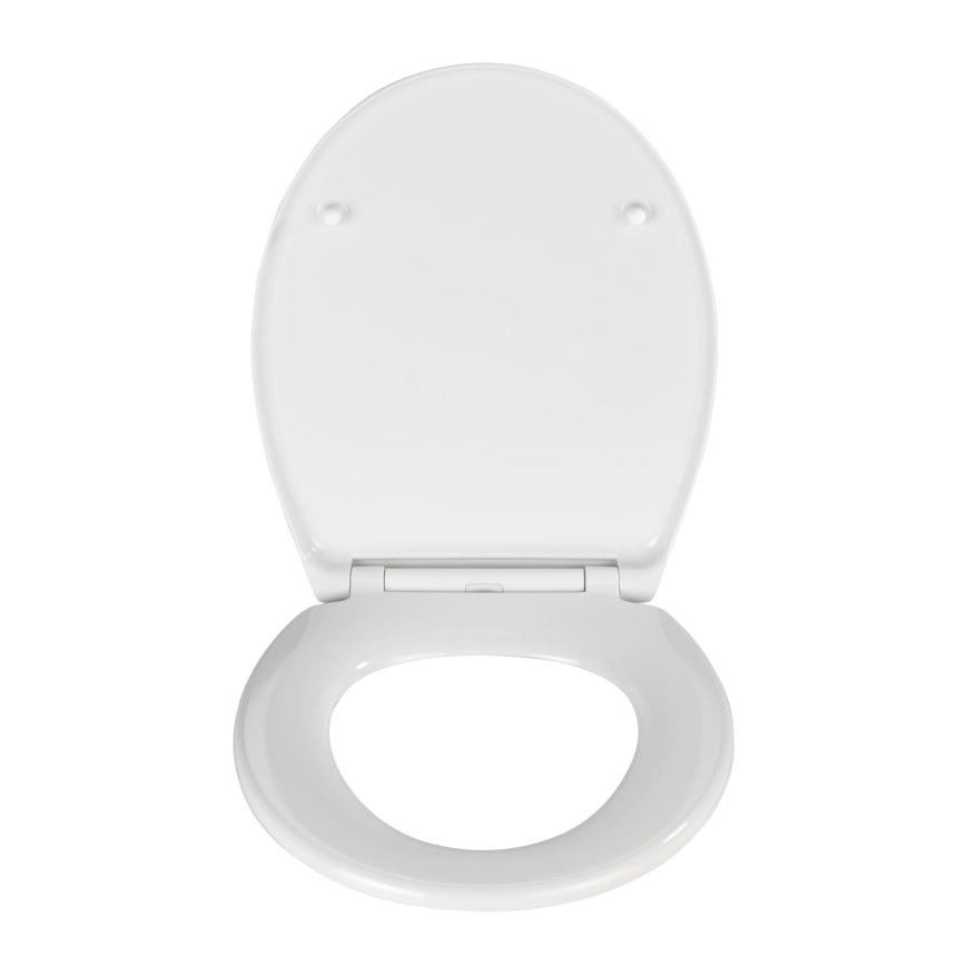 WENKO 21903100-WC toalettsits SAMOS 44,5x37,5 cm vit/silver