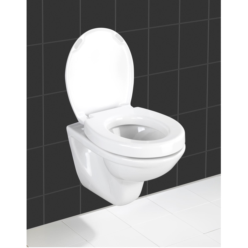 WENKO 21905100-Toalettsits SECURA 37x44 cm vit/grå