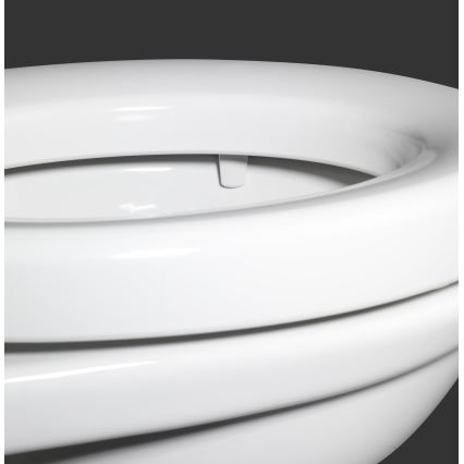 WENKO 21905100-Toalettsits SECURA 37x44 cm vit/grå