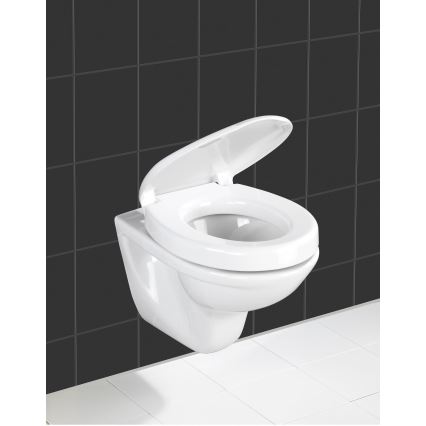 WENKO 21905100-Toalettsits SECURA 37x44 cm vit/grå