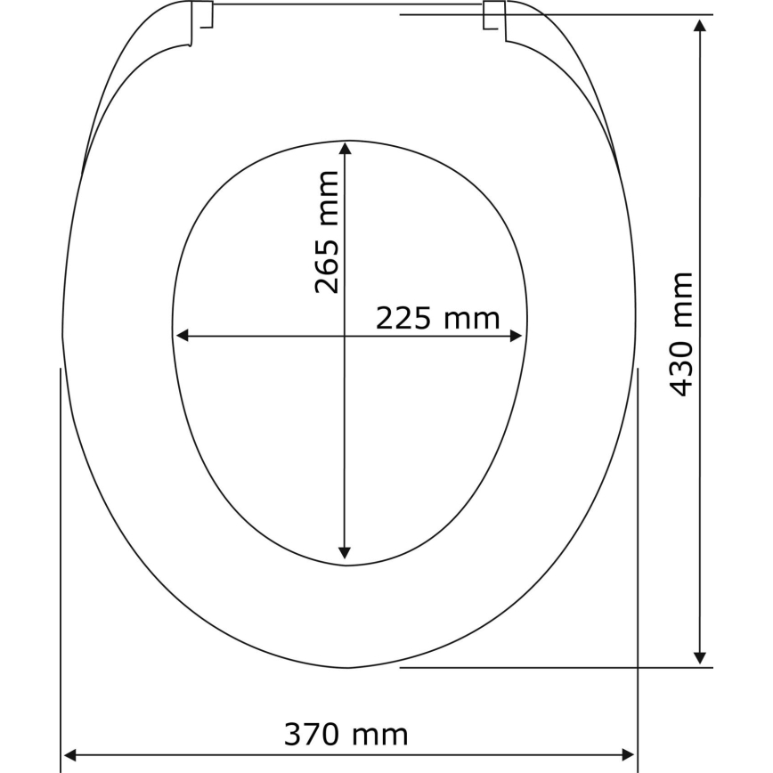 WENKO 22015100-WC toalettsits WENGE 35,5x42,5 cm brun/silver