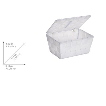 WENKO 22077100 - Korg ADRIA 19x14 cm vit