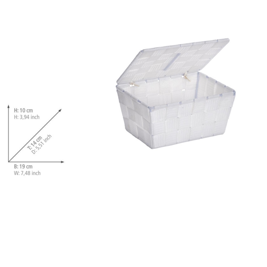 WENKO 22077100 - Korg ADRIA 19x14 cm vit