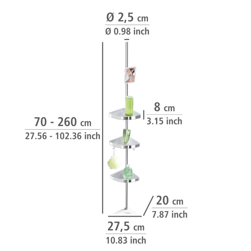 WENKO 22124100-Hörnelement PREMIUM 27,5x260 cm silver