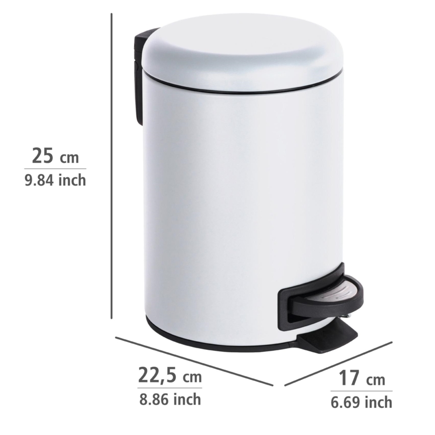 WENKO 22142800 - Korg LEMAN 17x25 cm vit/svart