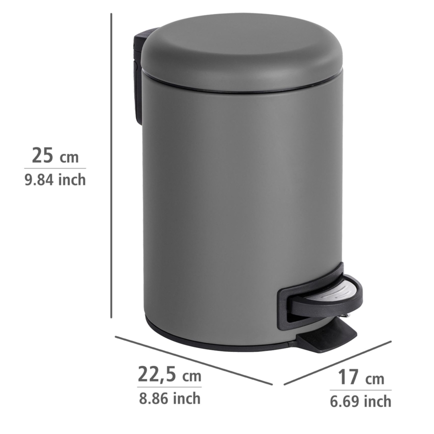 WENKO 22148100 - LEMAN-korg 17 x 25 cm grå/svart