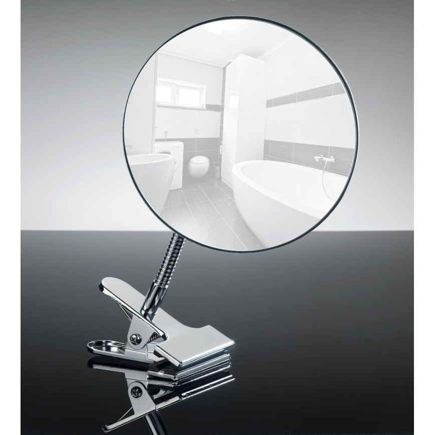 WENKO 22195100 - Kosmetikspegel CLIP 15x27 cm blank krom
