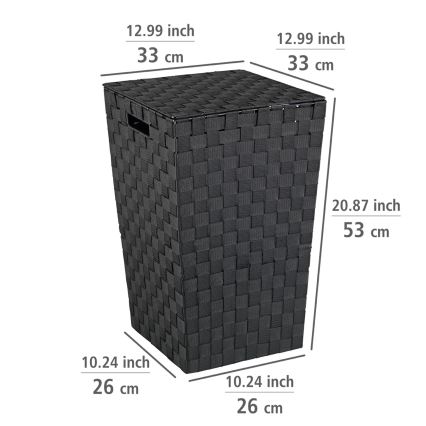 WENKO 22278100 - Korg ADRIA 33x53 cm svart