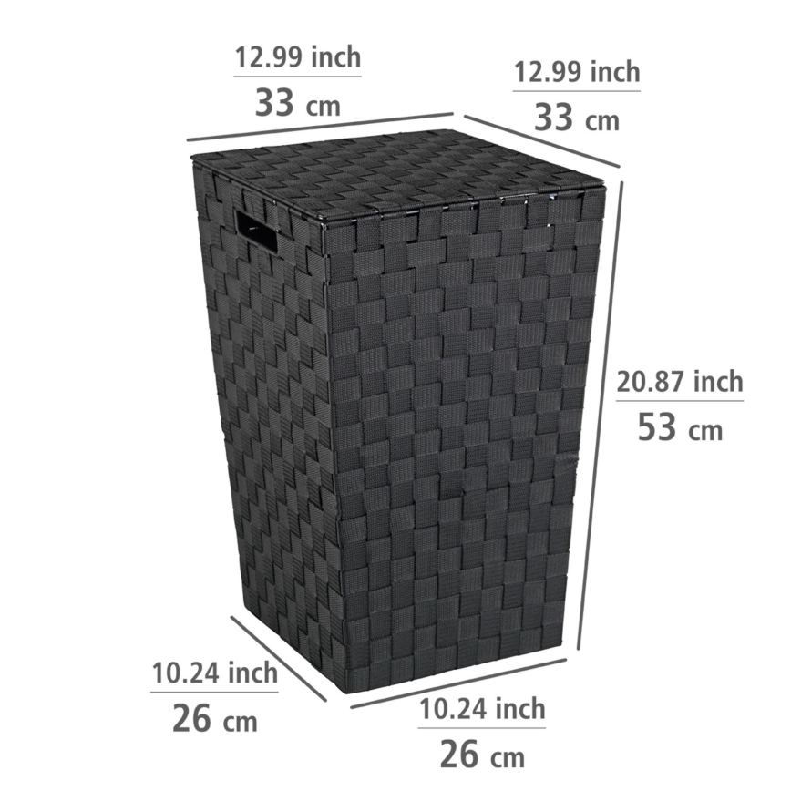 WENKO 22278100 - Korg ADRIA 33x53 cm svart