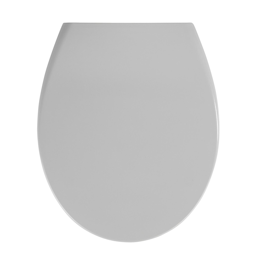 WENKO 22402100-WC-sits SAMOS 44,5x37,5 cm grå/silver