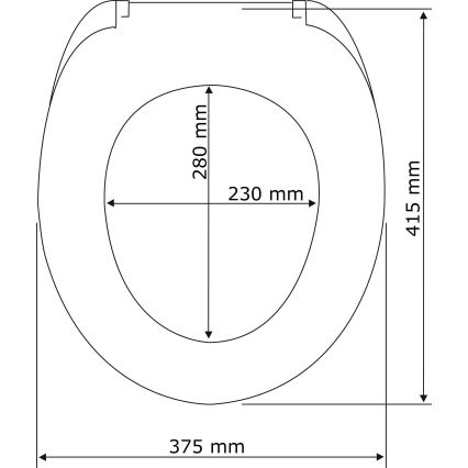 WENKO 22402100-WC-sits SAMOS 44,5x37,5 cm grå/silver
