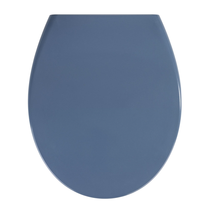 WENKO 22403100-WC toalettsits SAMOS 44,5x37,5 cm blå/silver