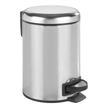 WENKO 22444100 - LEMAN-korg 17x25 cm, rostfritt stål/silver/svart