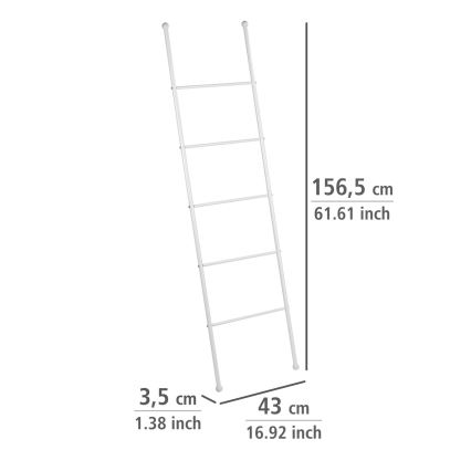 WENKO 22508100 - Handdukshållare VIVA 43x156,5 cm vit