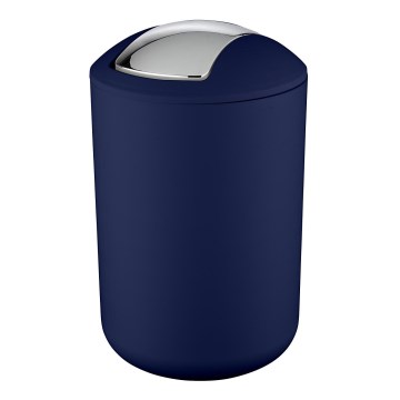WENKO 22521100 - Avfallskorg BRASIL 19,5x31 cm blå/blank krom