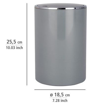 WENKO 22562100 - Korg INCA 18,5x25,5 cm grå/blank krom