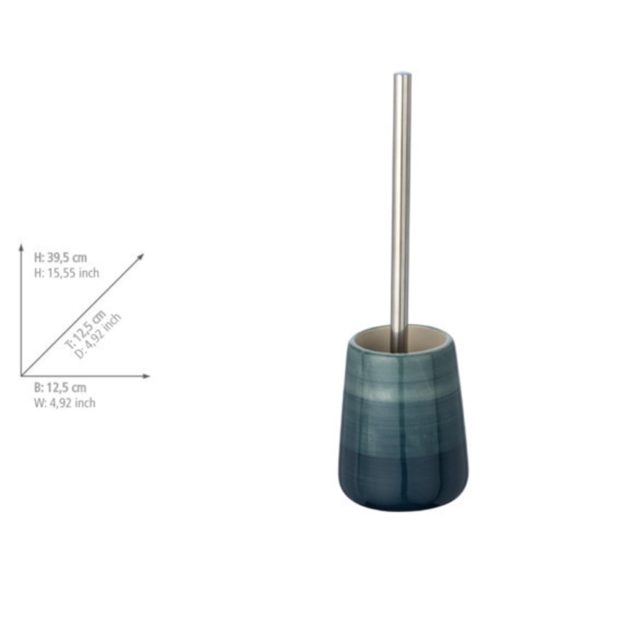 WENKO 22648100 - WC-set POTTERY 12,5x39,5 cm turkos