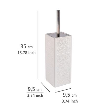 WENKO 22651100 - WC-borste CORDOBA 9,5x35 cm vit