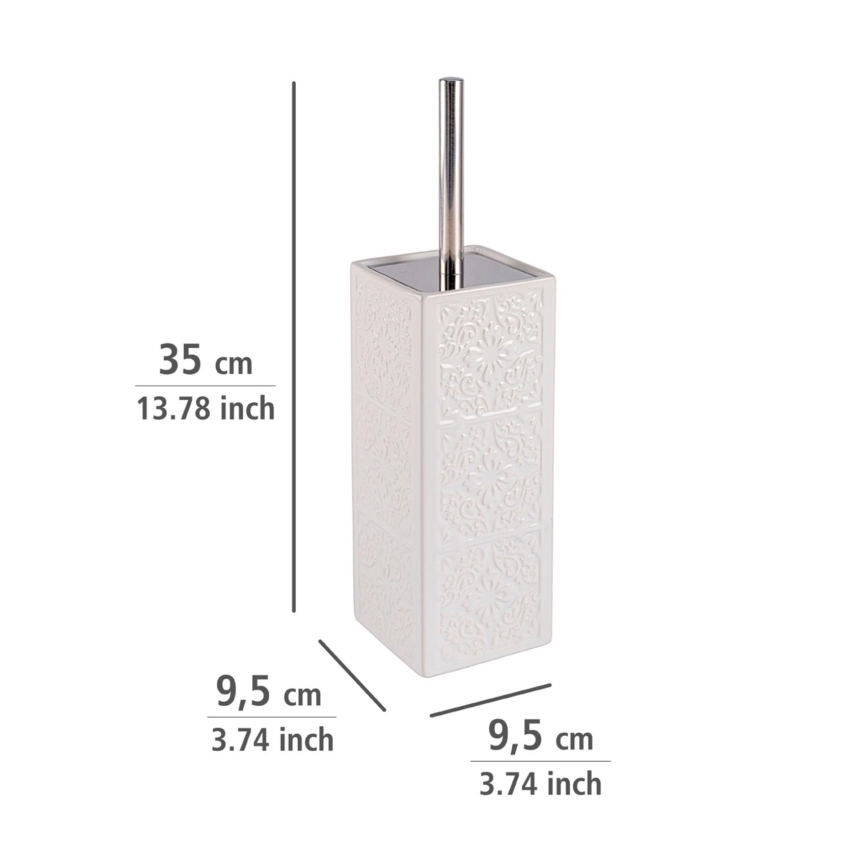 WENKO 22651100 - WC-borste CORDOBA 9,5x35 cm vit