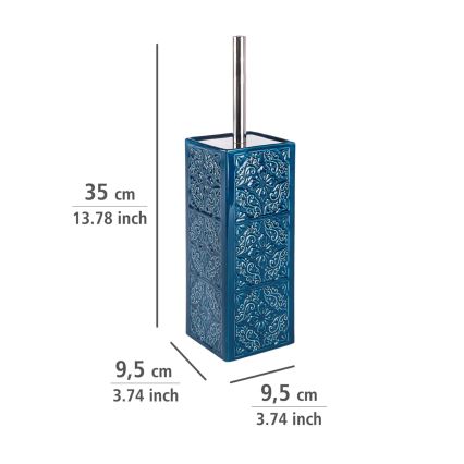 WENKO 22654100 - WC-borste CORDOBA 9,5x35 cm blå
