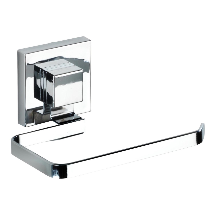 WENKO 22687100-Toalettpappershållare VACUUM-LOC QUADRO ED 14x11 cm polerad krom