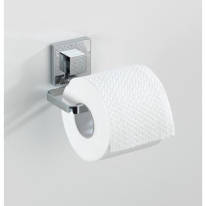 WENKO 22687100-Toalettpappershållare VACUUM-LOC QUADRO ED 14x11 cm polerad krom