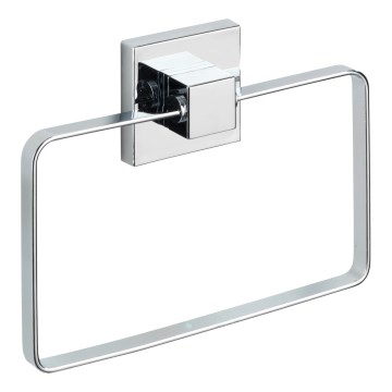 WENKO 22689100-Handdukshållare VACUUM-LOC QUADRO ED 18,5x14 cm silver/polerad krom