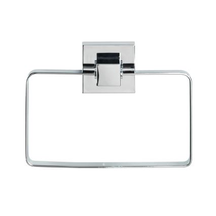 WENKO 22689100-Handdukshållare VACUUM-LOC QUADRO ED 18,5x14 cm silver/polerad krom