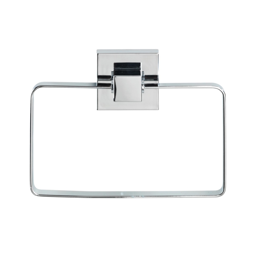 WENKO 22689100-Handdukshållare VACUUM-LOC QUADRO ED 18,5x14 cm silver/polerad krom