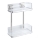 WENKO 22691100-Hylla VACUUM-LOC QUADRO ED 25,5x32,5 cm silver/blank krom/genomskinlig