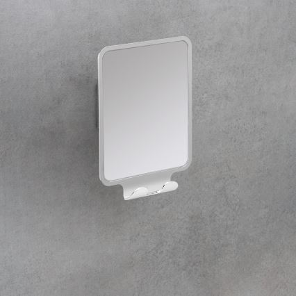 WENKO 22693100 - Sminkspegel VACUUM-LOC QUADRO ED 14x19,5 cm blank krom