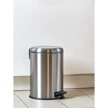 WENKO 22704100 - Korg LEMAN 30,5x44 cm rostfritt stål/satin/svart