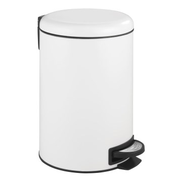 WENKO 22707100 - Avfallskorg LEMAN 25x38 cm vit/svart