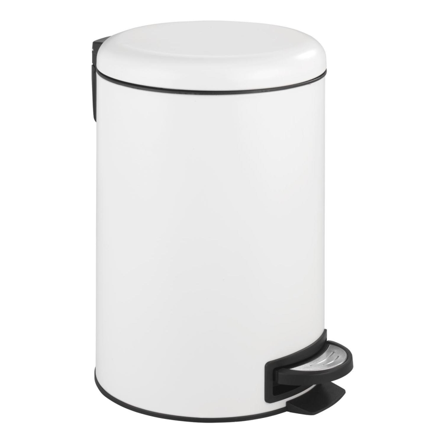 WENKO 22707100 - Avfallskorg LEMAN 25x38 cm vit/svart
